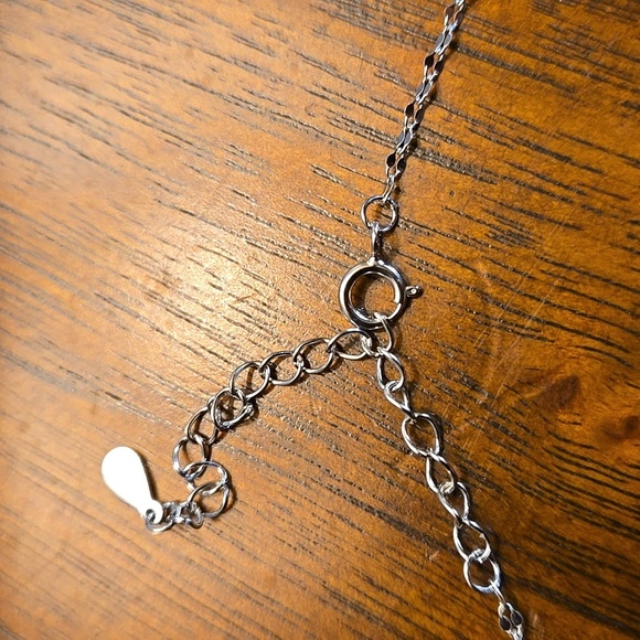 Sterling 925 Silver Butterfly Pendant Necklace | Hypoallergenic 17" chain - Picture 5 of 8